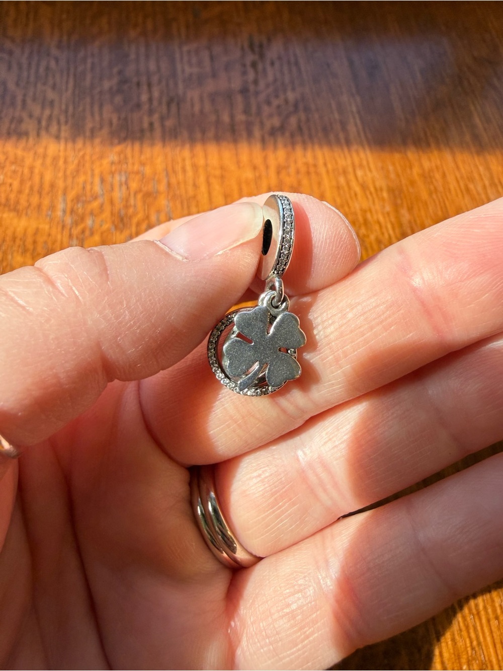 Pandora Sterling Silver Four-Leaf Clover Charm - Silver